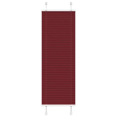 Jaluză plisată Bordeaux Roșu 40x100 cm Lățime țesătură 39,4 cm GartenMobel Dekor