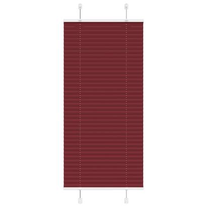 Jaluză plisată Bordeaux Roșu 65x100 cm Lățime material 64,4 cm GartenMobel Dekor