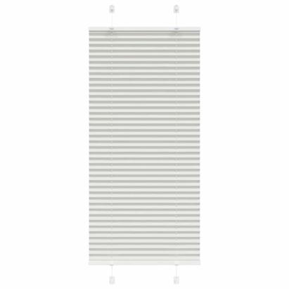 Jaluză plisată gri deschis 60x100 cm Lățime țesătură 59,4 cm GartenMobel Dekor