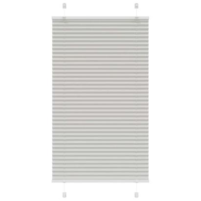 Jaluză plisată gri deschis 80x100cm Lățime țesătură 79,4 cm GartenMobel Dekor