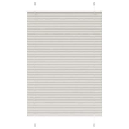 Jaluză plisată gri deschis 90x100cm Lățime țesătură 89,4 cm GartenMobel Dekor