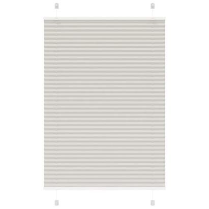 Jaluză plisată gri deschis 100x100cm Lățime țesătură 99,4cm GartenMobel Dekor