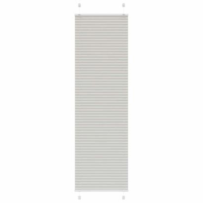 Jaluză plisată gri deschis 60x200 cm Lățime țesătură 59,4 cm GartenMobel Dekor