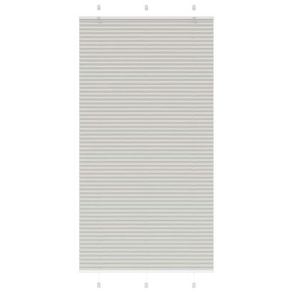 Jaluză plisată gri deschis 110x200 cm Lățime țesătură 109,4 cm GartenMobel Dekor