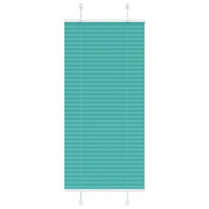 Jaluză plisată verde petrol 60x100 cm Lățime țesătură 59,4 cm GartenMobel Dekor
