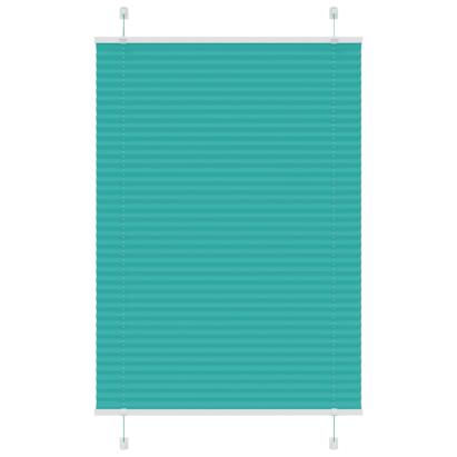 Jaluză plisată verde petrol 95x100 cm Lățime țesătură 94,4cm GartenMobel Dekor