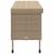 Cutie de depozitare grădină cu roți Bej 160x55x75 cm Poly Ratan GartenMobel Dekor