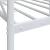 Pat de zi fără saltea alb 75x190 cm oțel GartenMobel Dekor