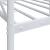 Pat de zi fără saltea alb 80x200 cm oțel GartenMobel Dekor