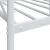 Pat de zi fără saltea alb 90x200 cm oțel GartenMobel Dekor