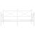Pat de zi fără saltea Alb 107x203 cm Oțel GartenMobel Dekor