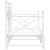 Pat de zi cu șuviț fără saltea Alb 90x190 cm Oțel GartenMobel Dekor