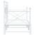 Pat de zi cu șuviț fără saltea Alb 90x200 cm Oțel GartenMobel Dekor