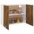 Dulap suspendat, stejar fumuriu, 80x31x60 cm, lemn prelucrat GartenMobel Dekor