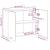 Dulap suspendat, stejar fumuriu, 80x31x60 cm, lemn prelucrat GartenMobel Dekor