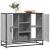 Dulap, gri sonoma, 92x35x76 cm, lemn prelucrat GartenMobel Dekor