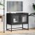 Dulap TV, negru, 68x39x60,5 cm, oțel laminat la rece GartenMobel Dekor