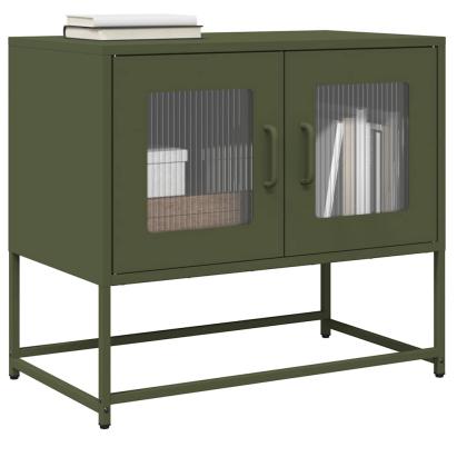 Dulap TV, verde măsliniu, 68x39x60,5 cm, oțel laminat la rece GartenMobel Dekor