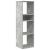 Bibliotecă, gri beton, 34x31x112 cm, lemn prelucrat GartenMobel Dekor