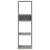 Bibliotecă, gri beton, 34x31x112 cm, lemn prelucrat GartenMobel Dekor