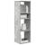 Bibliotecă, gri beton, 34x31x112 cm, lemn prelucrat GartenMobel Dekor