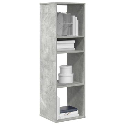 Bibliotecă, gri beton, 34x31x112 cm, lemn prelucrat GartenMobel Dekor