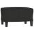 Canapea cu 3 locuri cu taburet, negru, 180 cm, material textil GartenMobel Dekor