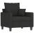 Set de canapele cu perne, 4 piese, negru, material textil GartenMobel Dekor
