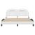 Cadru de pat cu tăblie, alb, 160x200 cm, piele ecologică GartenMobel Dekor