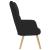 Scaun de relaxare, negru, material textil GartenMobel Dekor