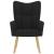 Scaun de relaxare, negru, material textil GartenMobel Dekor