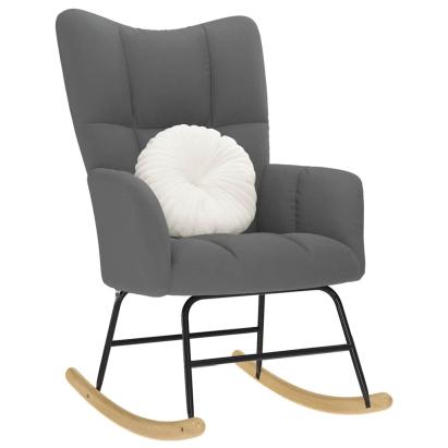 Scaun balansoar, gri închis, material textil GartenMobel Dekor