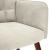 Scaun de relaxare cu scaun catifea crem GartenMobel Dekor