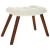 Scaun de relaxare cu scaun catifea crem GartenMobel Dekor