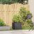 Jardinier negru 40x40x40 cm Oțel laminat la rece GartenMobel Dekor