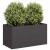 Jardinier negru 80x40x40 cm Oțel laminat la rece GartenMobel Dekor