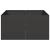 Jardinier negru 80x80x40 cm Oțel laminat la rece GartenMobel Dekor