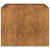 Jardinieră Rusty 100x100x80 cm Oțel pentru intemperii GartenMobel Dekor