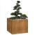 Jardinieră Rusty 100x100x80 cm Oțel pentru intemperii GartenMobel Dekor