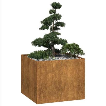 Jardinieră Rusty 100x100x80 cm Oțel pentru intemperii GartenMobel Dekor