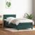 Pat box spring cu saltea, verde închis, 80x220 cm, catifea GartenMobel Dekor