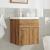 Set mobilier de baie, 2 piese, stejar artizanal, lemn prelucrat GartenMobel Dekor