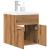Set mobilier de baie, 2 piese, stejar artizanal, lemn prelucrat GartenMobel Dekor