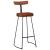 Scaune de bar 2 buc 49x43x103 cm lemn masiv de mango GartenMobel Dekor