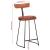 Scaune de bar 2 buc 49x43x88 cm lemn masiv de mango GartenMobel Dekor