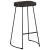 Scaune de bar 2 buc Negru 45x40x78 cm lemn masiv de mango GartenMobel Dekor