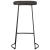Scaune de bar 2 buc Negru 45x40x78 cm lemn masiv de mango GartenMobel Dekor