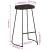 Scaune de bar 2 buc Negru 45x40x78 cm lemn masiv de mango GartenMobel Dekor