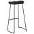 Scaune de bar 2 buc Negru 45x40x78 cm lemn masiv de mango GartenMobel Dekor