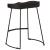 Scaune de bar 2 buc Negru 46x38x52 cm lemn masiv de mango GartenMobel Dekor